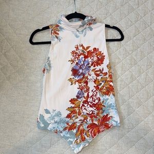 Free People Floral Bodysuit